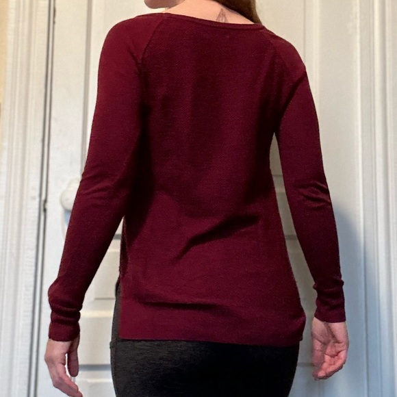 American Eagle Outfitters Dark Cherry Red Sweater XS - Picture 3 of 12